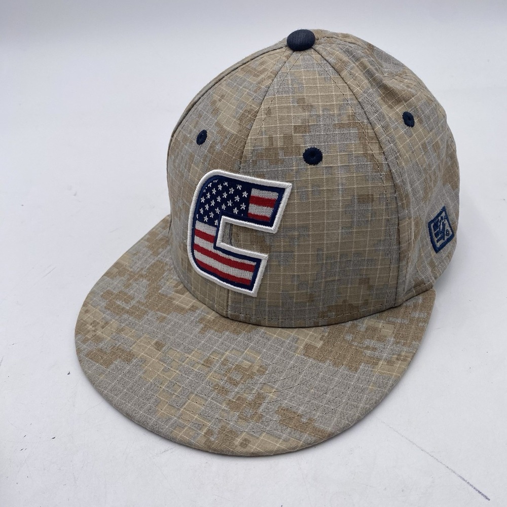 UTC Chattanooga Hat Fitted Size Small Camo Patriotic‎ The Game Pro Cleaned VGC